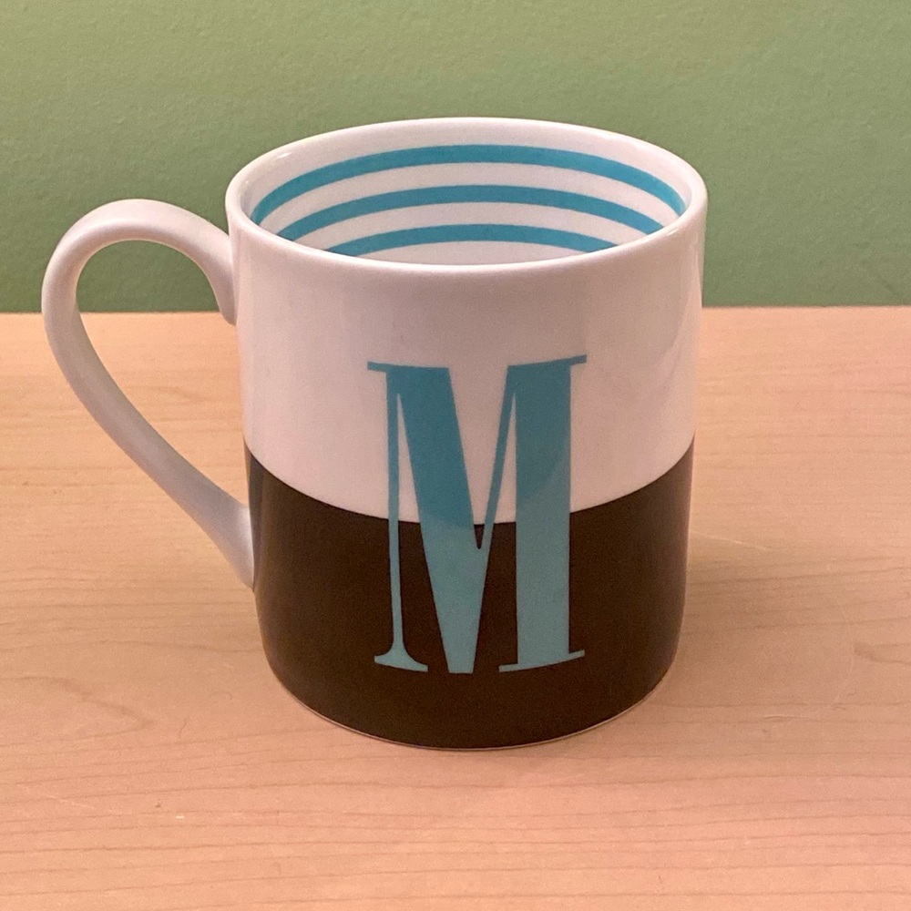 Kate Spade Lenox Letter M Mug